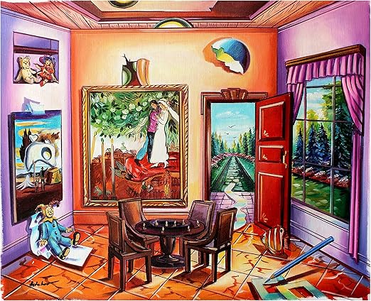 Amazon Com Alexander Astahov Surrealism Painting Young Love