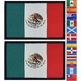 2 toppe ricamate con bandiera AliPlus Porto Rico, tattiche