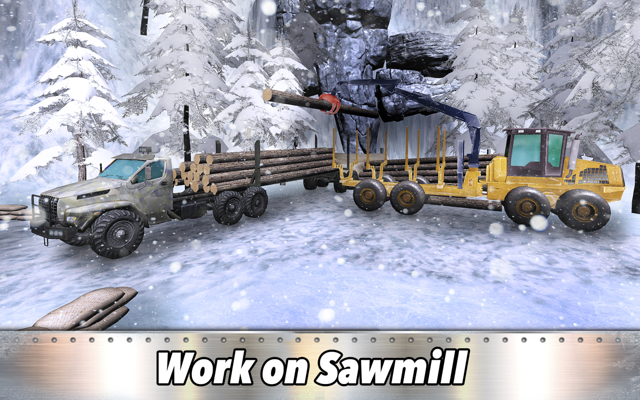 Logging Truck: Sawmill Off-Road Trucks Driving Simulator - Winter Cargo Transport Simulator - Thumbnail 5