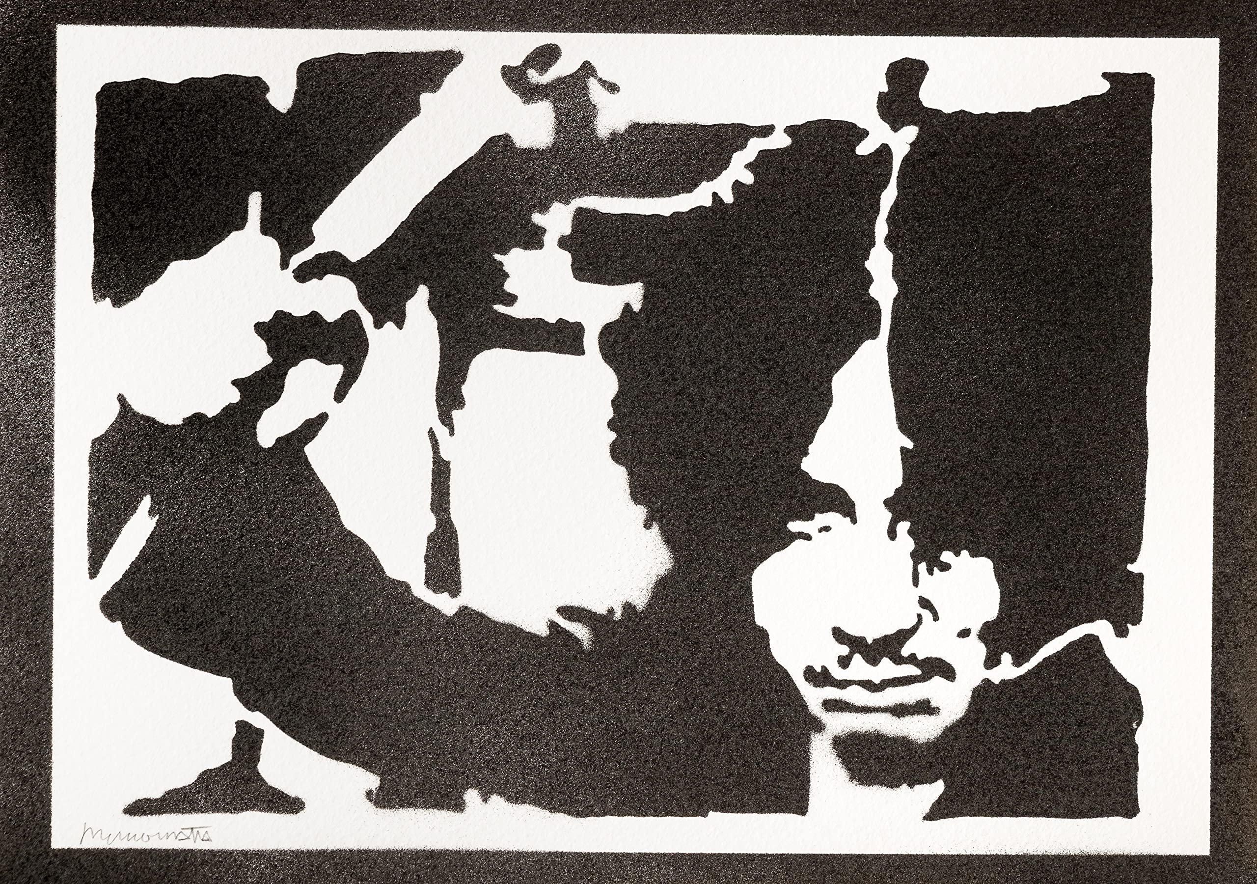 moreno-mata Real Handmade Graffiti Oldb... Films Poster Room Decor Home Wall Art Decoration Bedroom Gifts for Men and Women