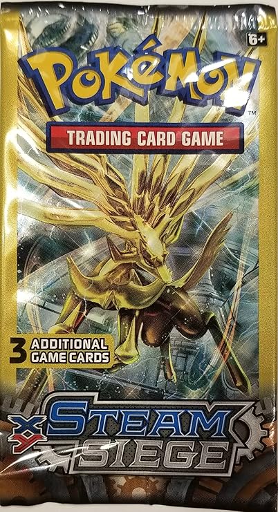 Amazon Com Pokemon Xy Steam Siege 3 Card Booster Pack Toys Games