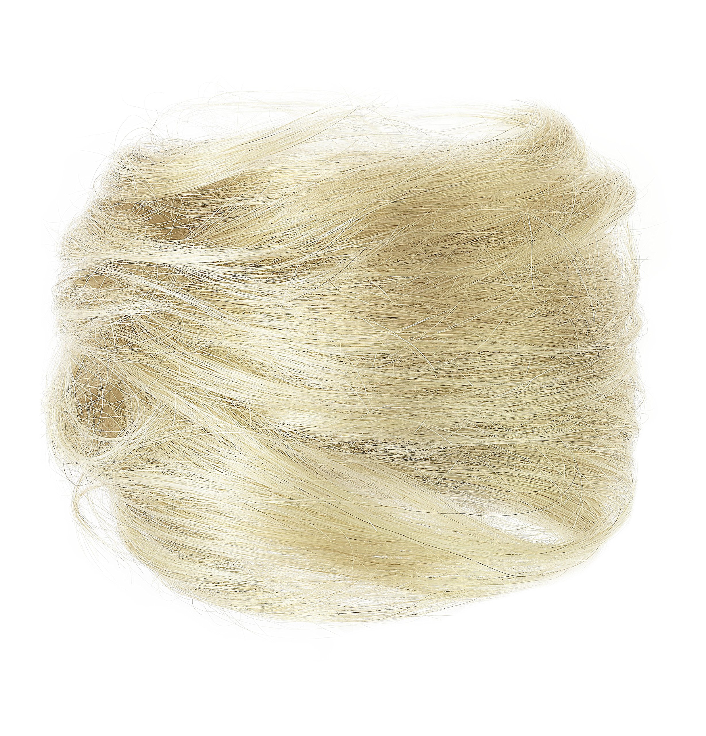 American Dream Large Size Human Hair Bun, Cream Blonde Number 613