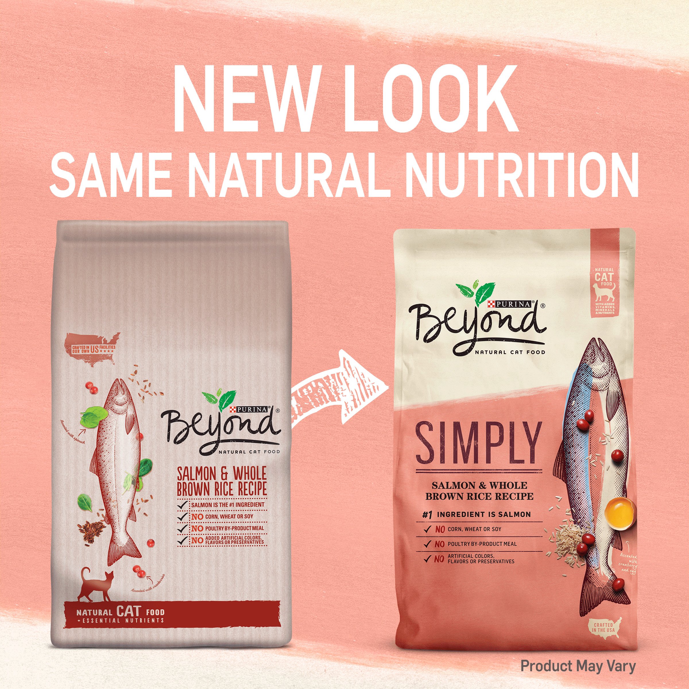 Purina Beyond Simply Salmon Whole Brown Rice Recipe Adult Dry Cat Food