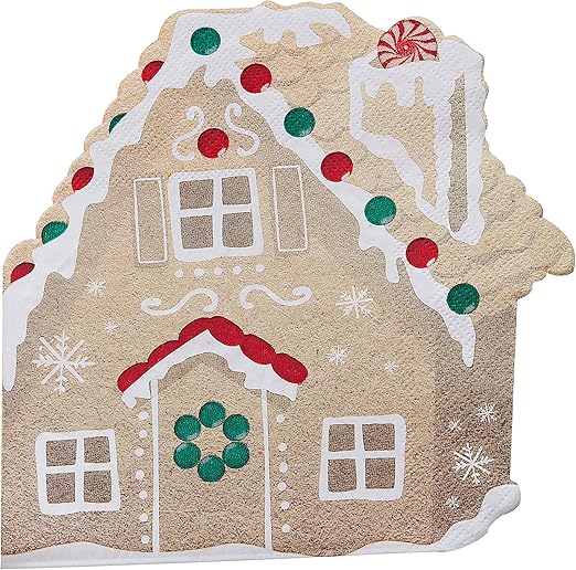 Amazon.com: Gingerbread House Decorations Christmas Paper Napkins