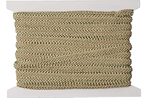 Trims by The Yard Alice Classic Woven Braid Trim, 1/2-Inch Versatile Trim for Sewing, Washable Decorative Trim for Costumes, Home Decor, Upholstery, 20-Yard Cut, Sage