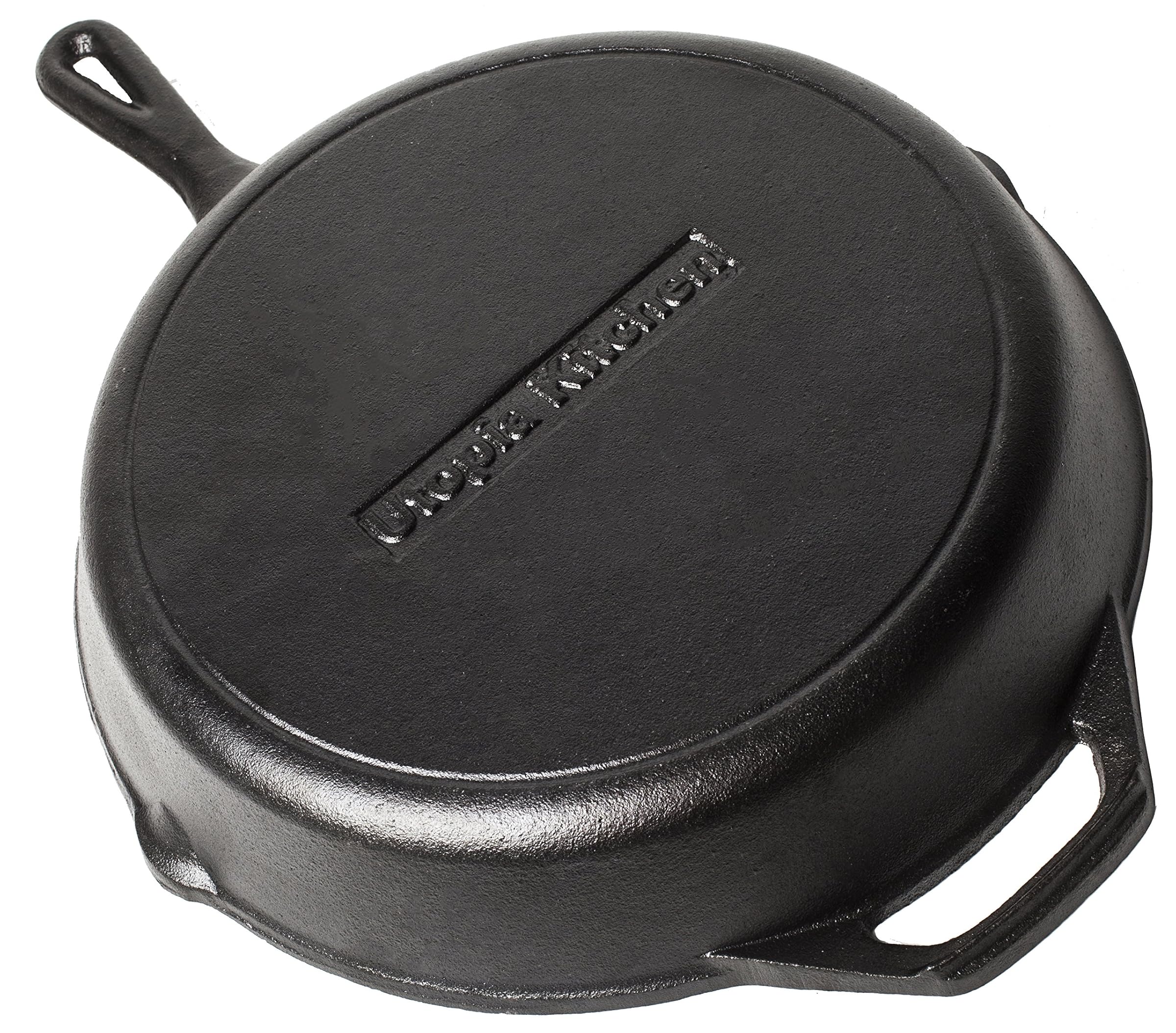 Utopia Kitchen シーズニング済み鉄鋳製 スキレット(31.8Cm/12.5インチ) 31.75cm（12.5インチ）