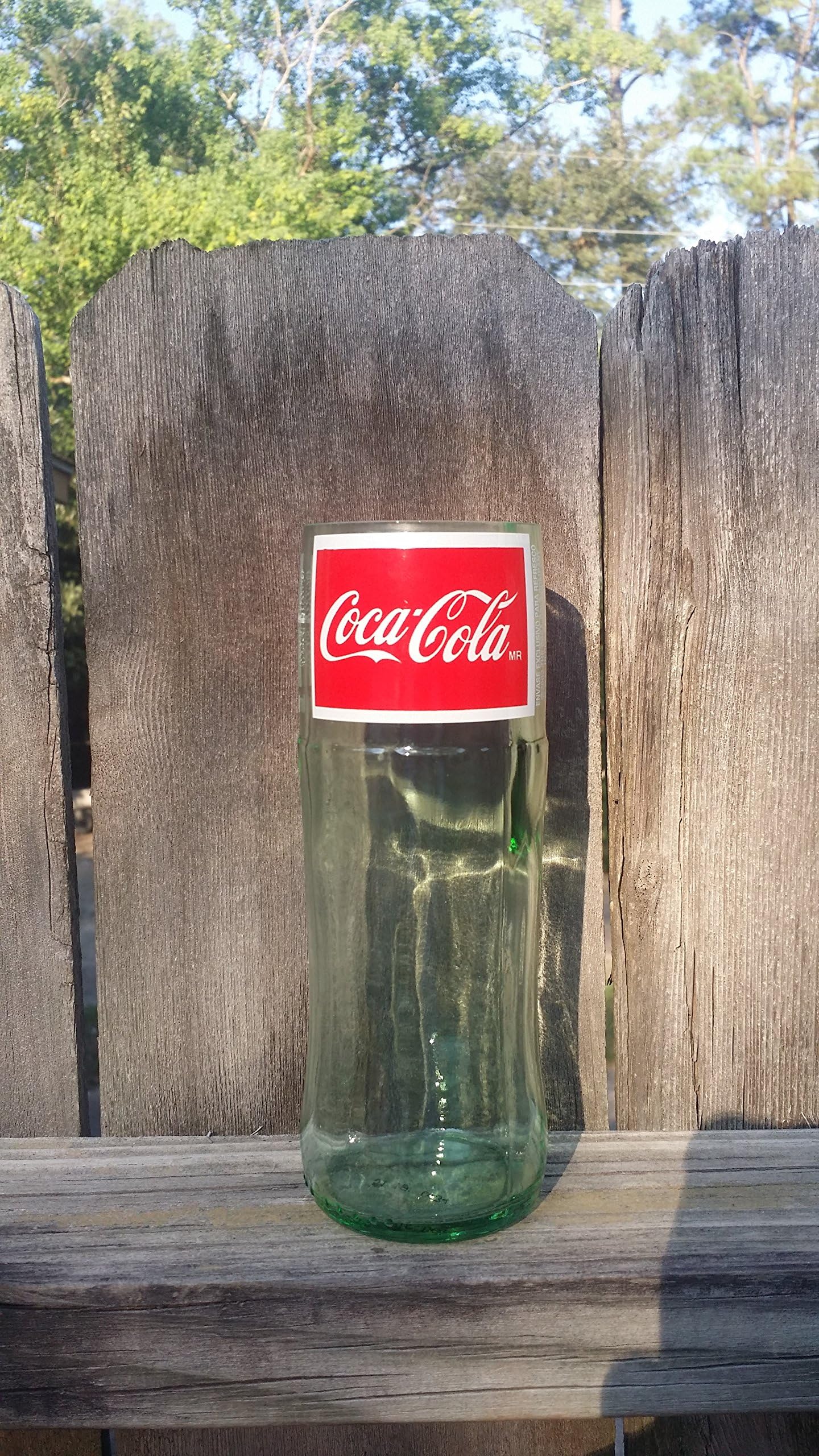 Upcycled Mexican Coke bottle glass