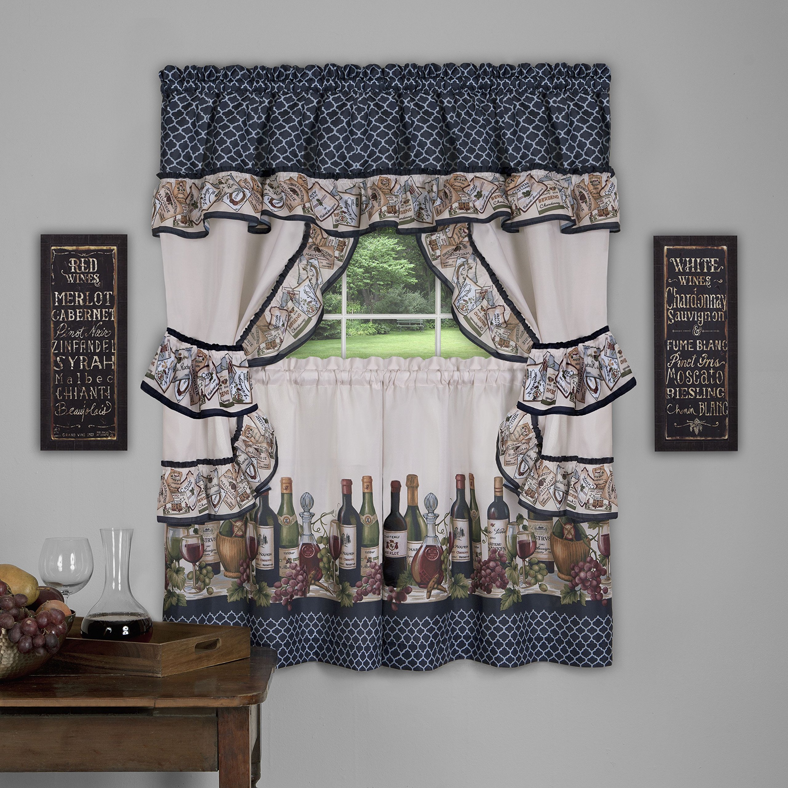 Photo 1 of Achim Home Furnishings Chateau Cottage Set - 57x36 - Navy