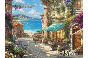 Ceaco - Thomas Kinkade - Italian Cafe - Glitter - 750 Piece Jigsaw Puzzle
