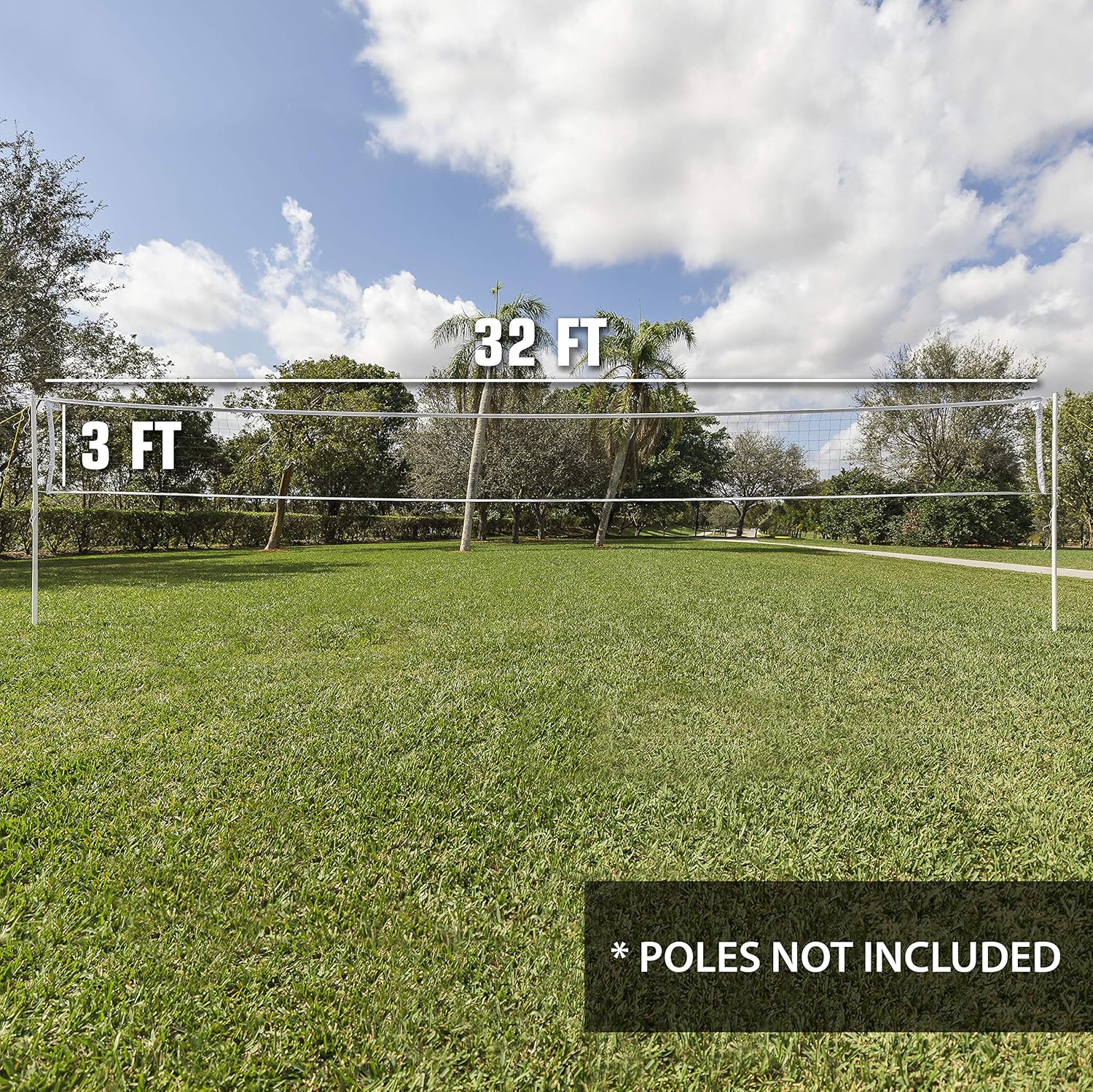 EastPoint Sports Replacement Volleyball Net with High Strength Cable, Reinforced Side Tapes, and Weather Resistant Material - Poles Not Included : Sports & Outdoors