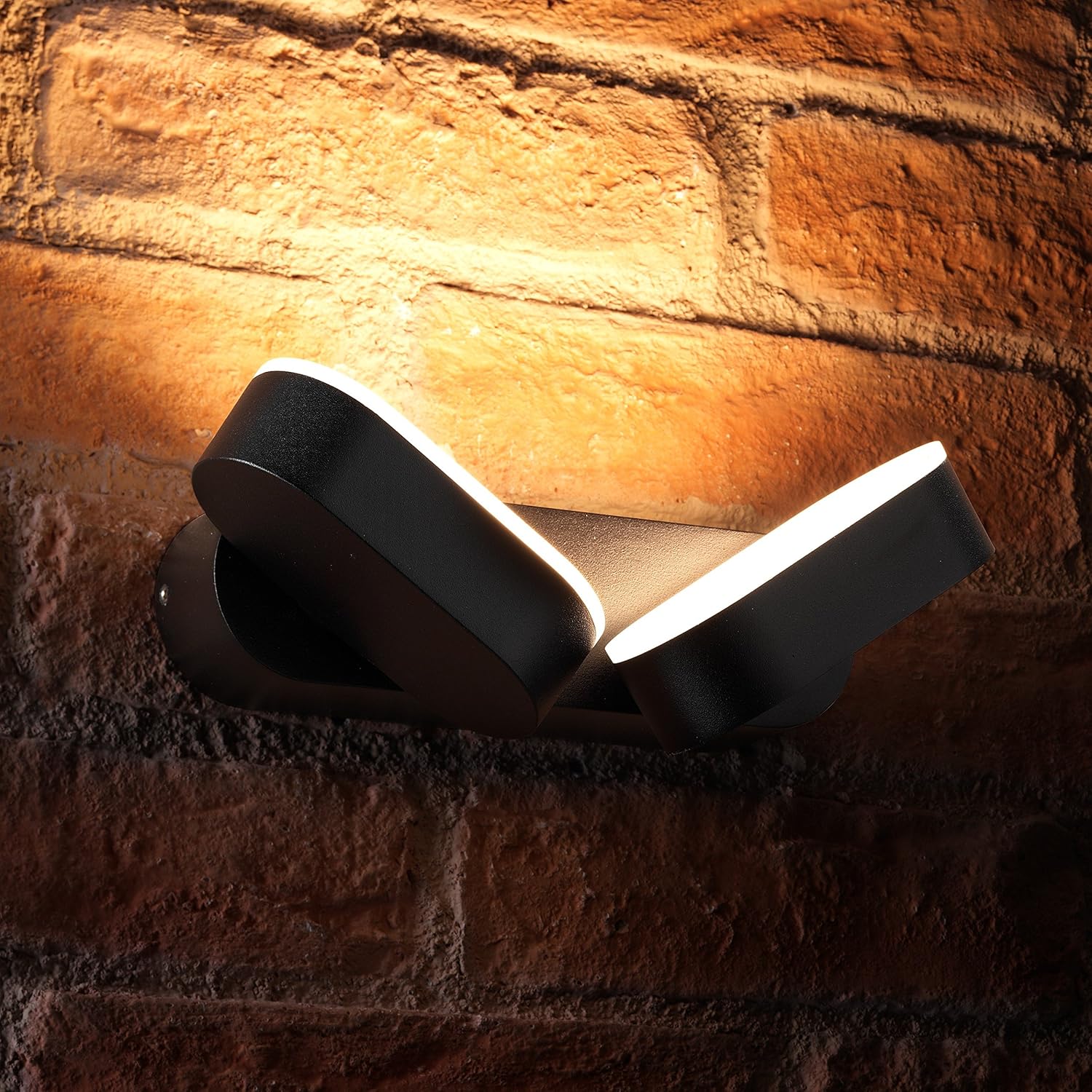 Auraglow 13w Indoor/Outdoor Integrated Twin LED Up & Down Swivel Rotating Wall Light - Image 4