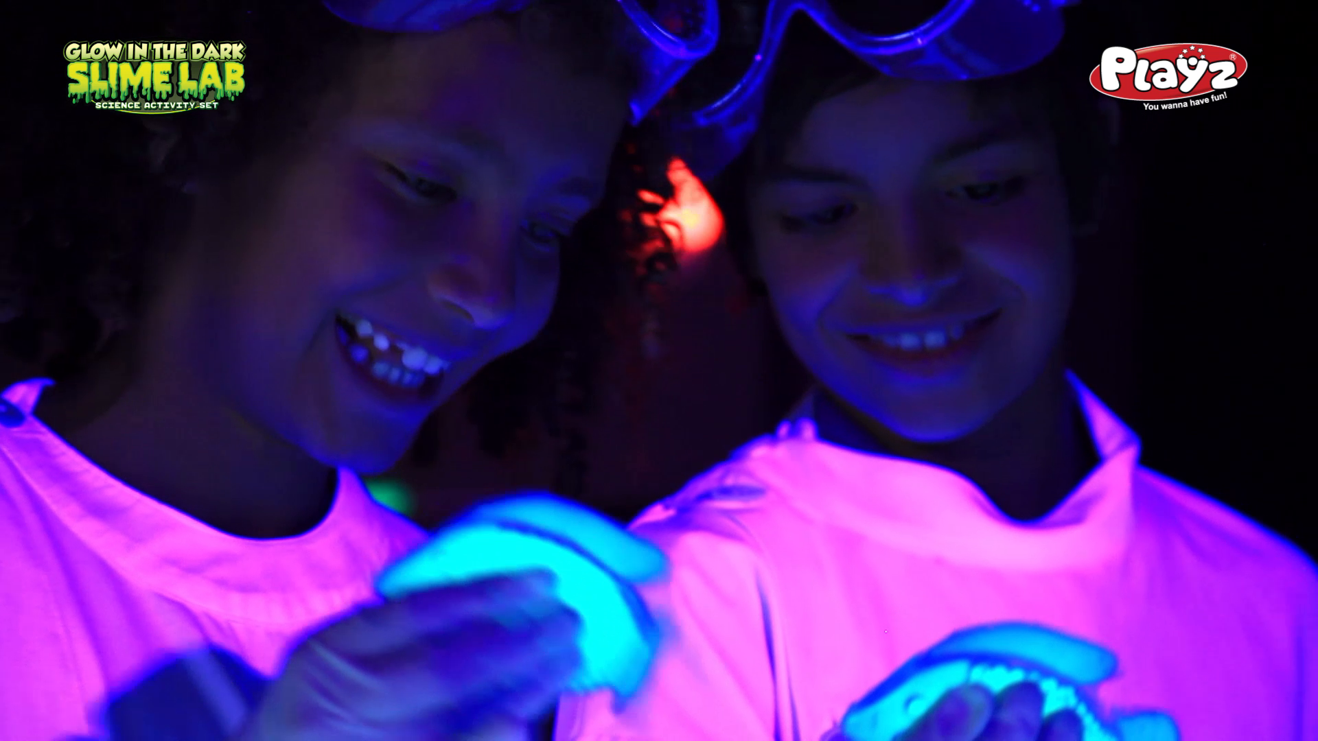playz glow in the dark slime lab