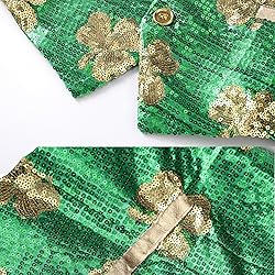 Pixiemain Unisex Green Sequin Vest For St.Patricks