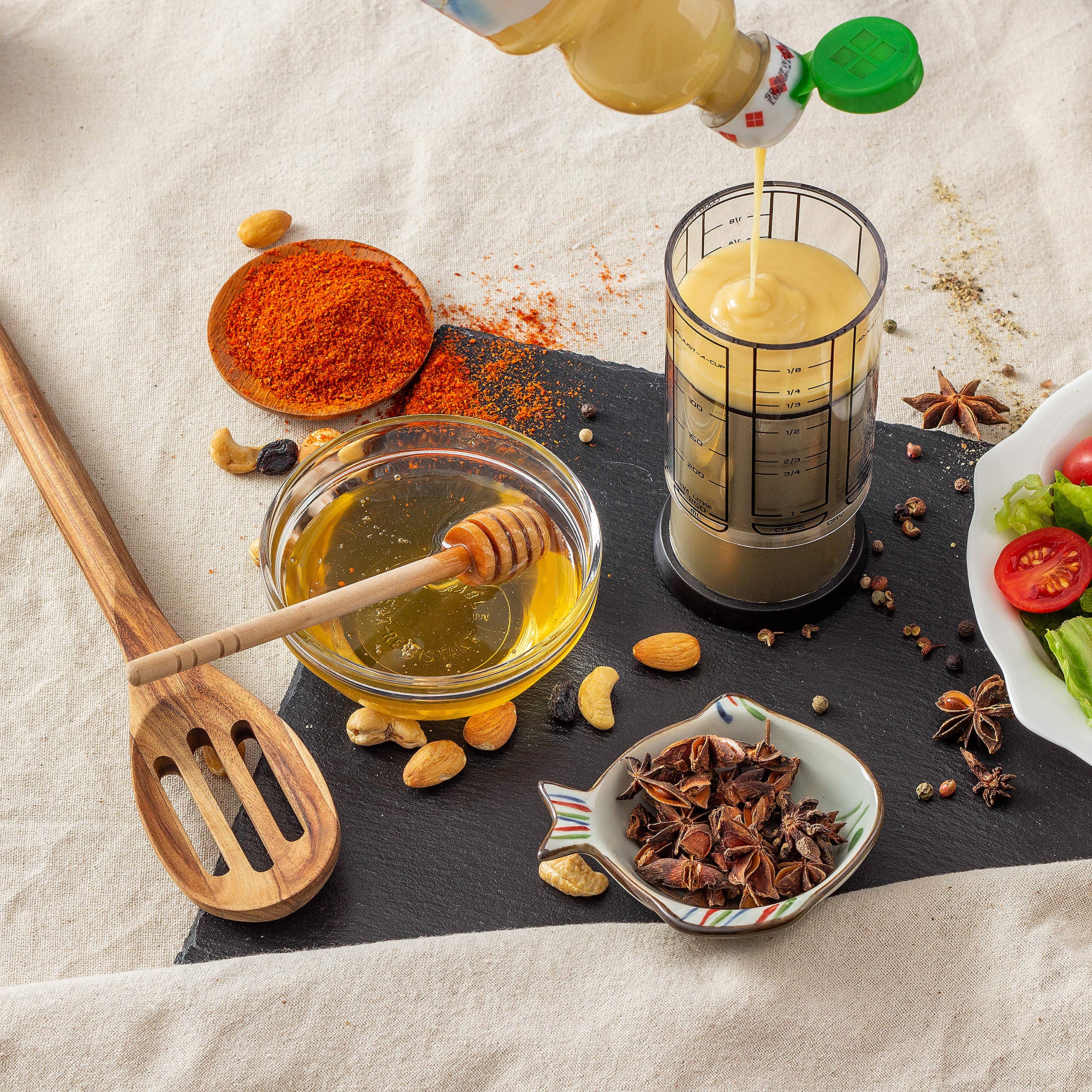 KitchenArt Professional Series 2 Cup Adjust-A-Cup, Champagne Satin, Adjustable, 1/8 to 2-Cup