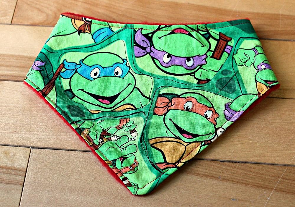 Bandana Bib Teenage Mutant Ninja Turtles Handmade