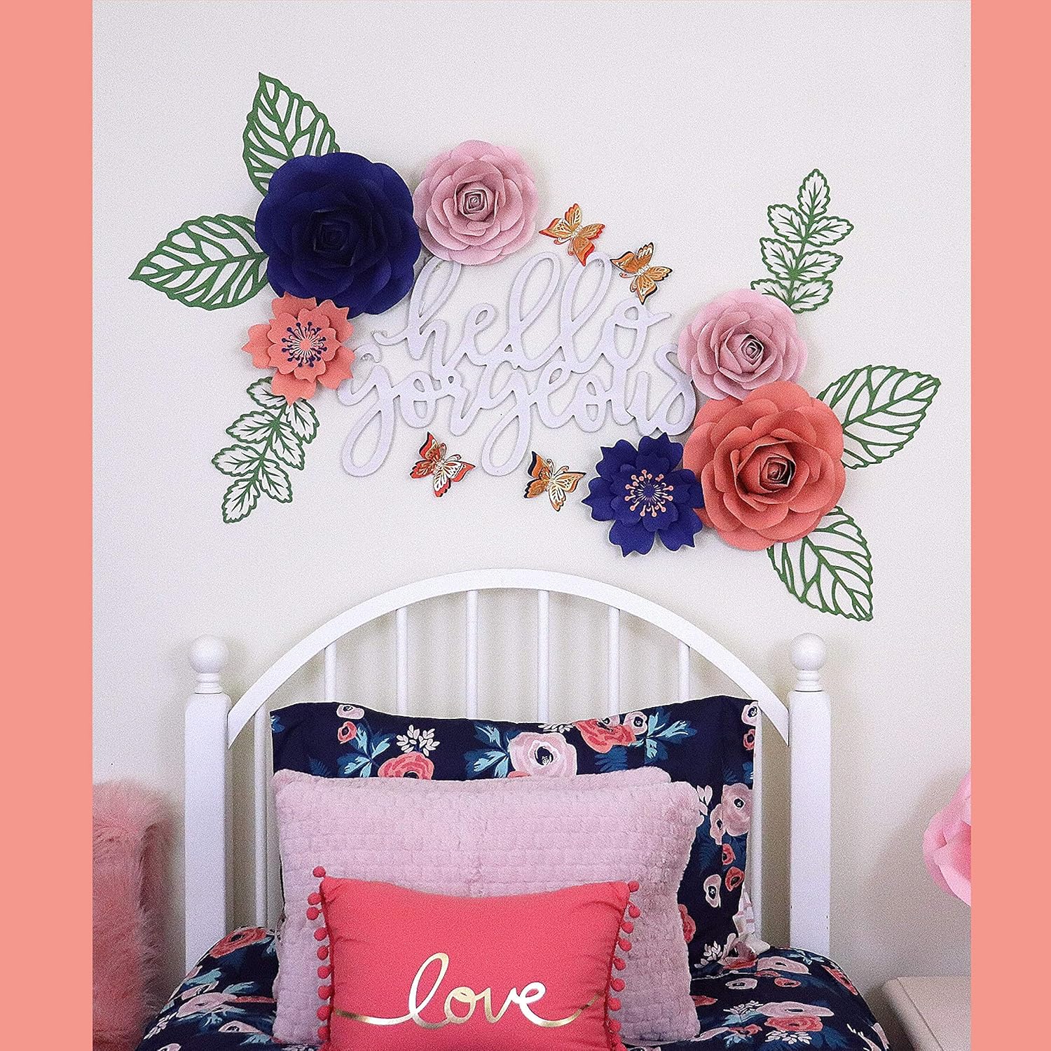 floral nursery wall decor