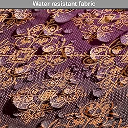 Ambesonne Damask Fabric by The Yard, Abstract