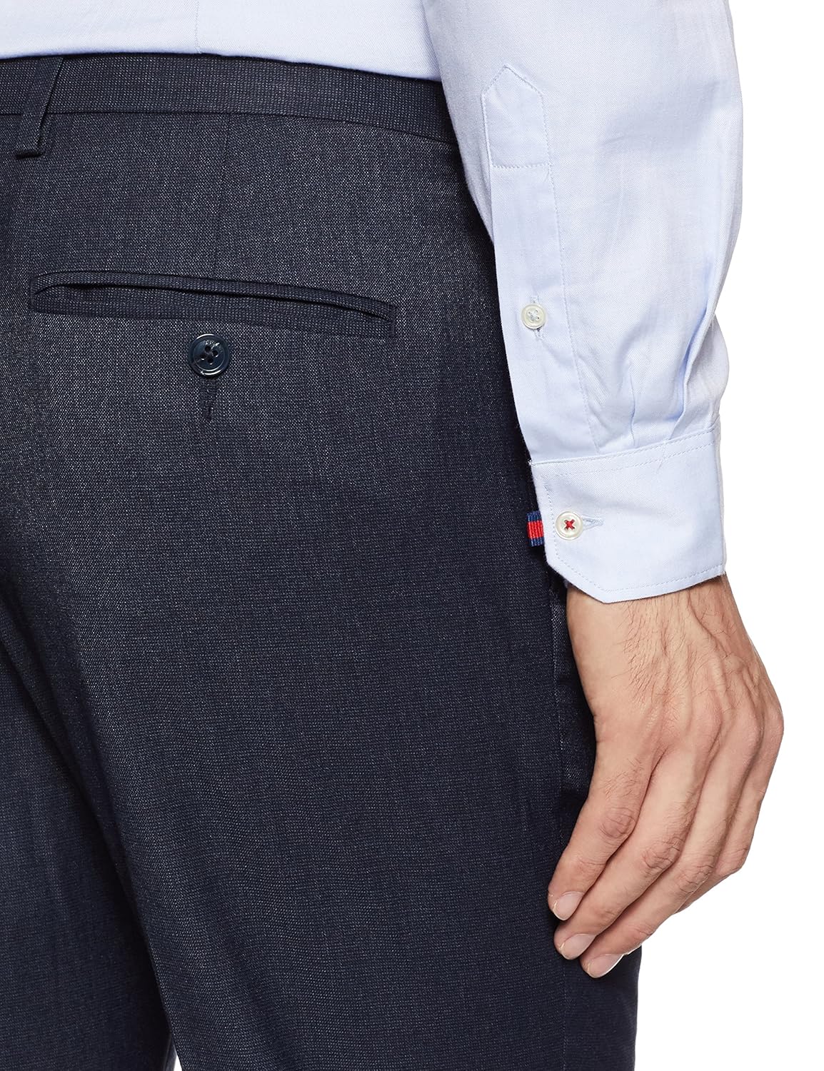 arrow men's pleat-front formal trousers