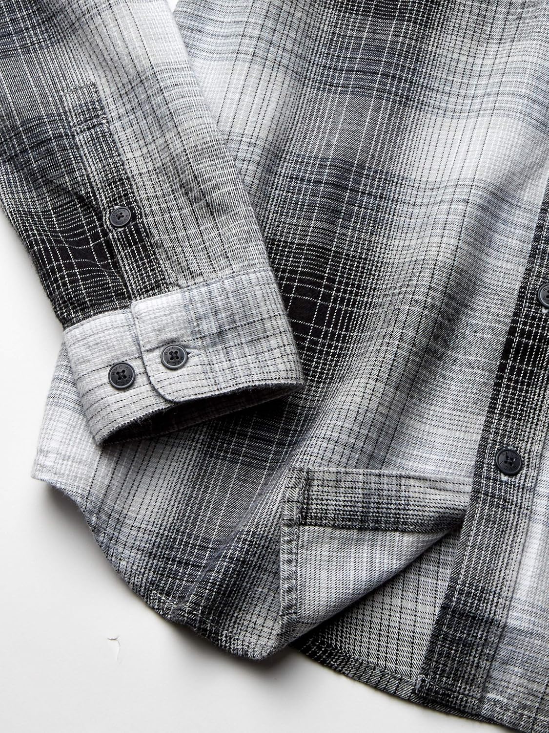 RVCA Men's Muir Plaid Long Sleeve Flannel: Clothing