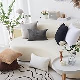 Home Brilliant Light Grey Cushion Covers 60x60 cm Set of 2 for Euro Shams view 6