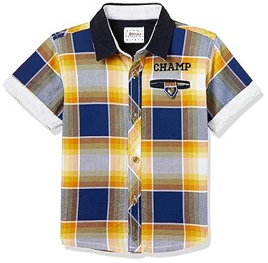 Baby Boys Plain Regular Fit Cotton Shirt(Colors & Print May Vary)
