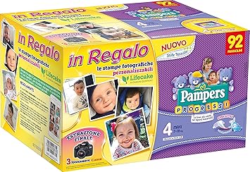 Pampers Progressi Maxi Windeln, Größe 4 (7 – 18 kg), 96 Windeln