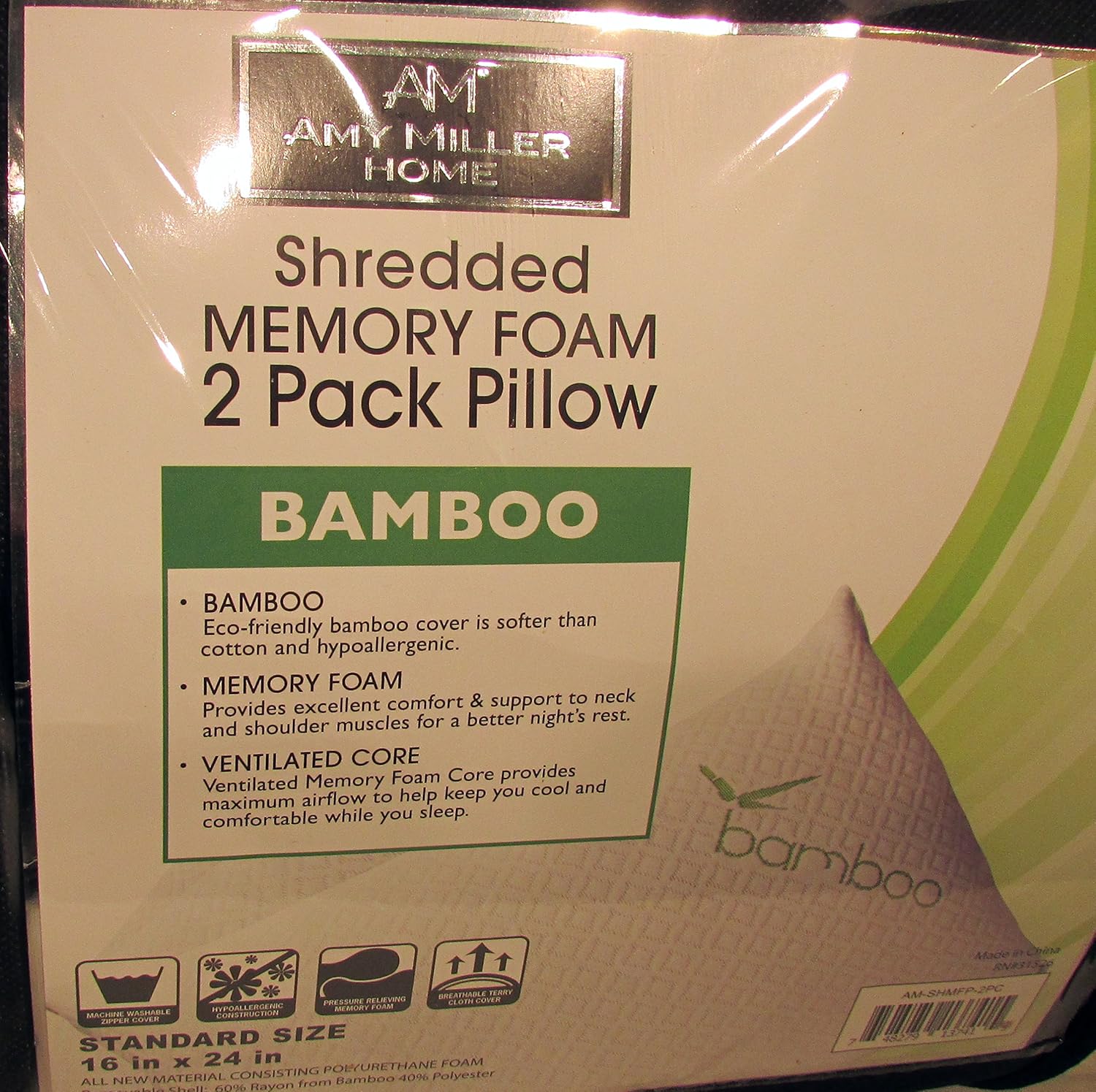 amy miller memory foam pillow