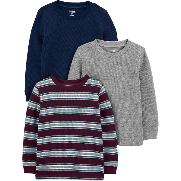 Toddler Boys 3-Pack Long Sleeve Shirts - 100% Cotton, Excavator & Police Car Prints (Set A, Size 6)