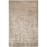 SAFAVIEH Vintage Collection Accent Rug - 3'3" x 5'3", Grey & Ivory, Oriental Distressed Design, Non-Shedding & Easy Care, Ide