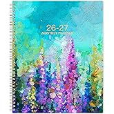 2026-2027 Monthly Planner - Jan. 2026 - Dec. 2027, 2 Year Monthly Planner/Calendar 2026-2027, 9" x 11", 24 Months, 2 Years Calendar 26-27, Tabs, Inner Pocket, Twin-wire Binding - Oil Painting