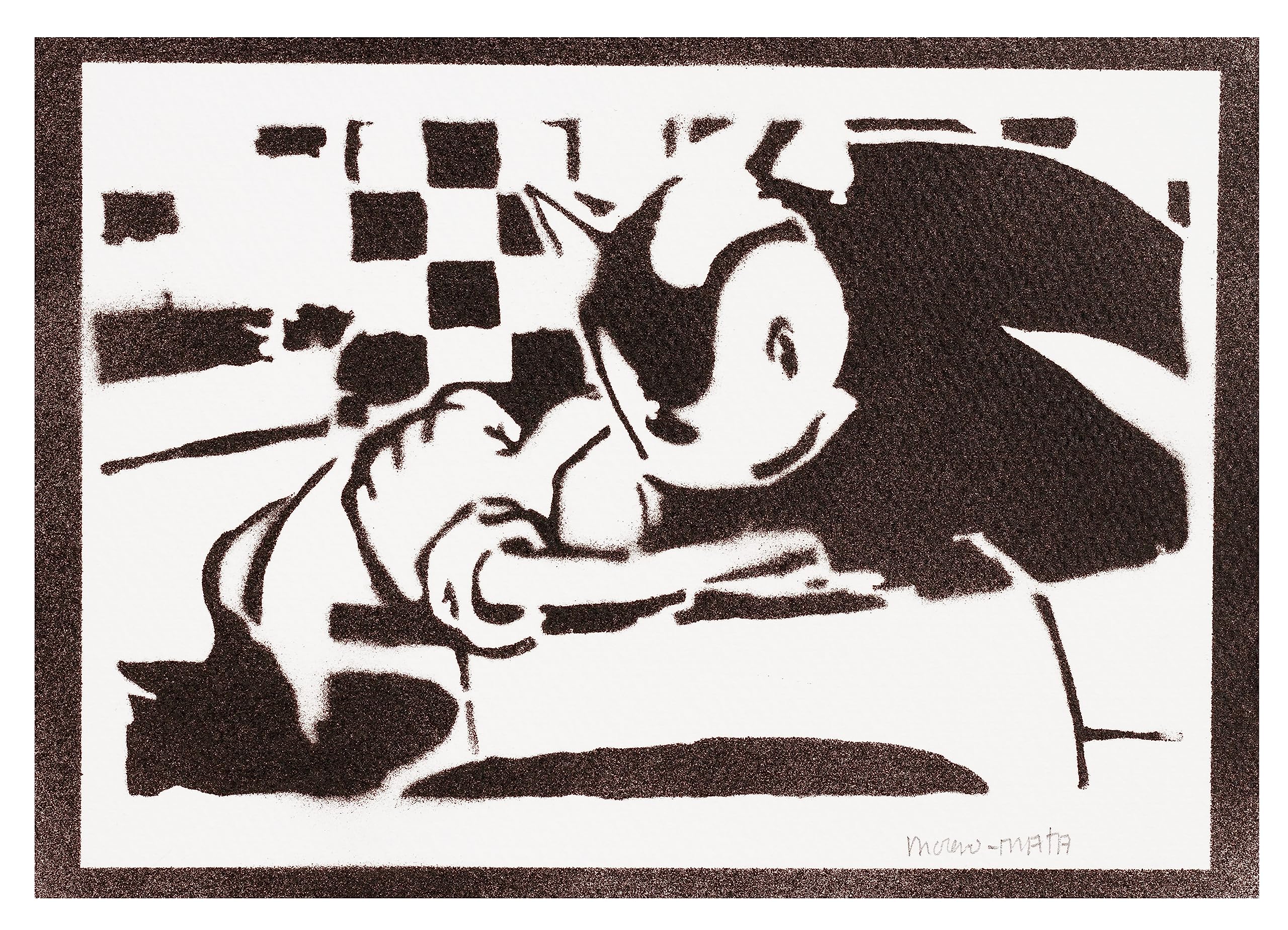 moreno-mata Real Handmade Graffiti Son... The Hedgehog Gamer Poster Room Decor Home Wall Art Decoration Bedroom Gifts for Men and Women