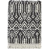 SKL Home Nador Jacquard Bath Towel, Black