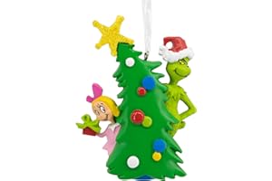 Hallmark Dr. Seuss's How The Grinch Stole Christmas! Grinch with Cindy Lou Who Christmas Ornament