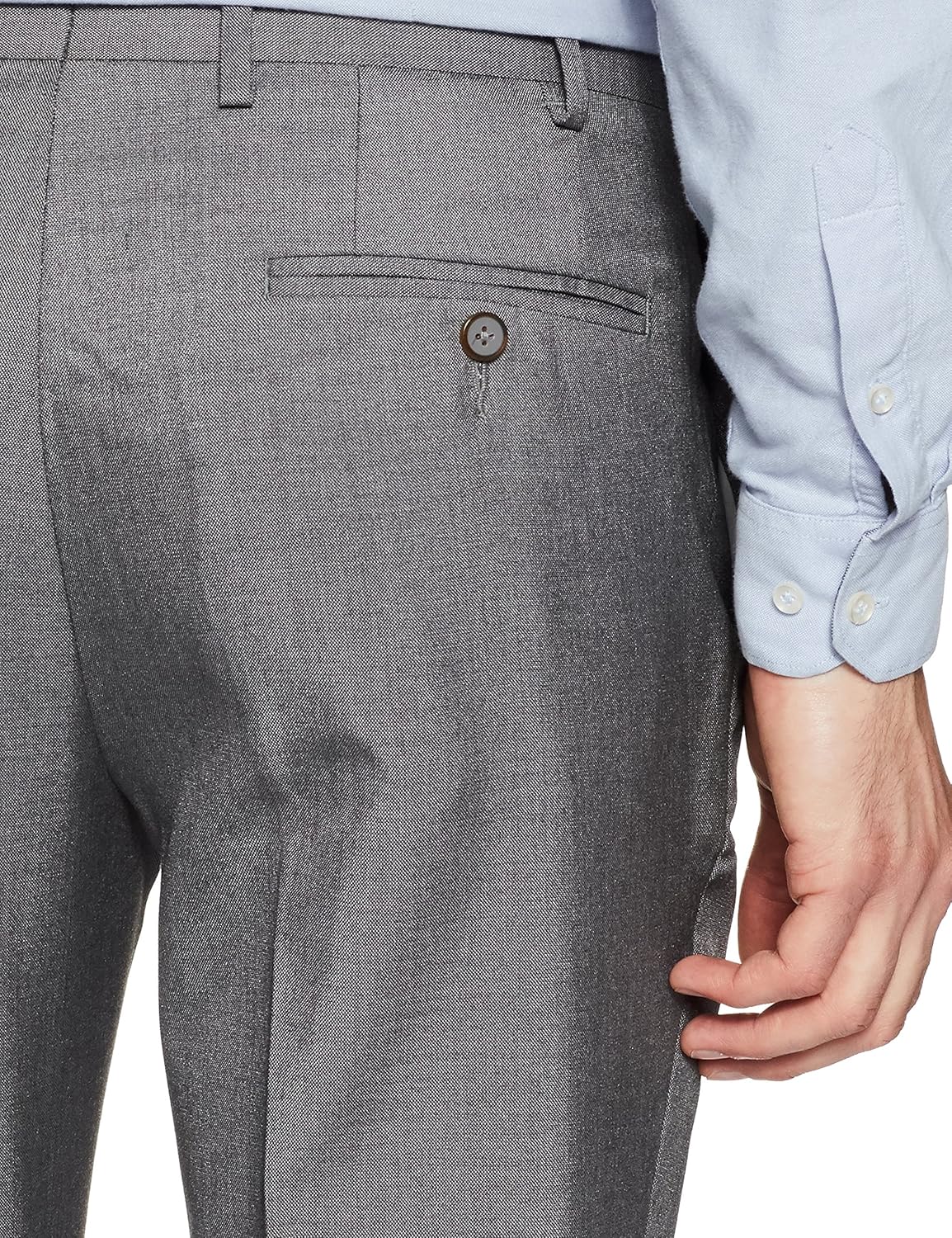 park avenue men's slim fit formal trousers