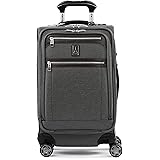Travelpro Platinum Elite Softside Expandable Spinner Wheel Luggage, Vintage Grey, Carry-On 21-Inch