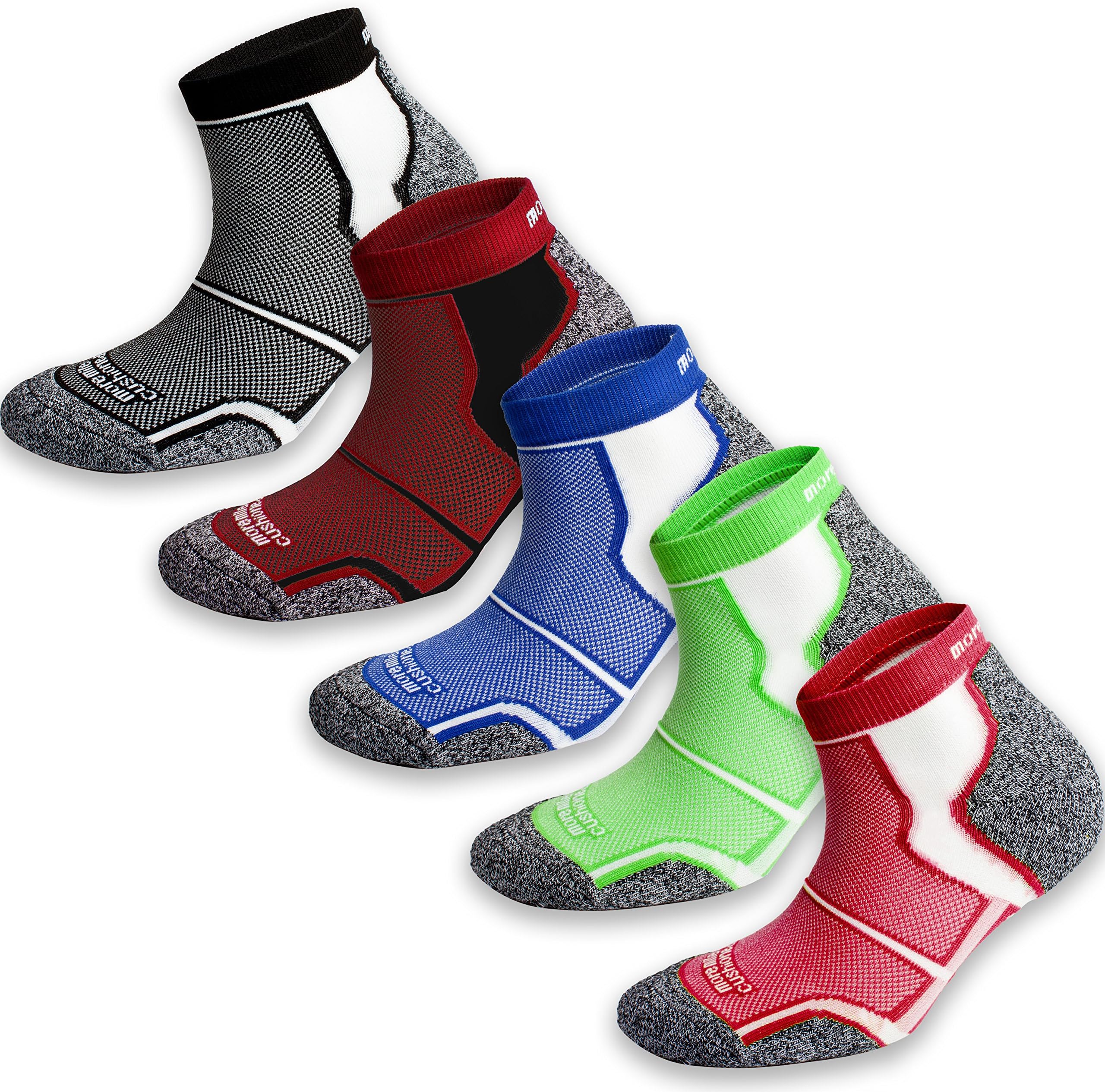 More Mile 5 Pack New York Cushioned Coolmax Sports Running Socks
