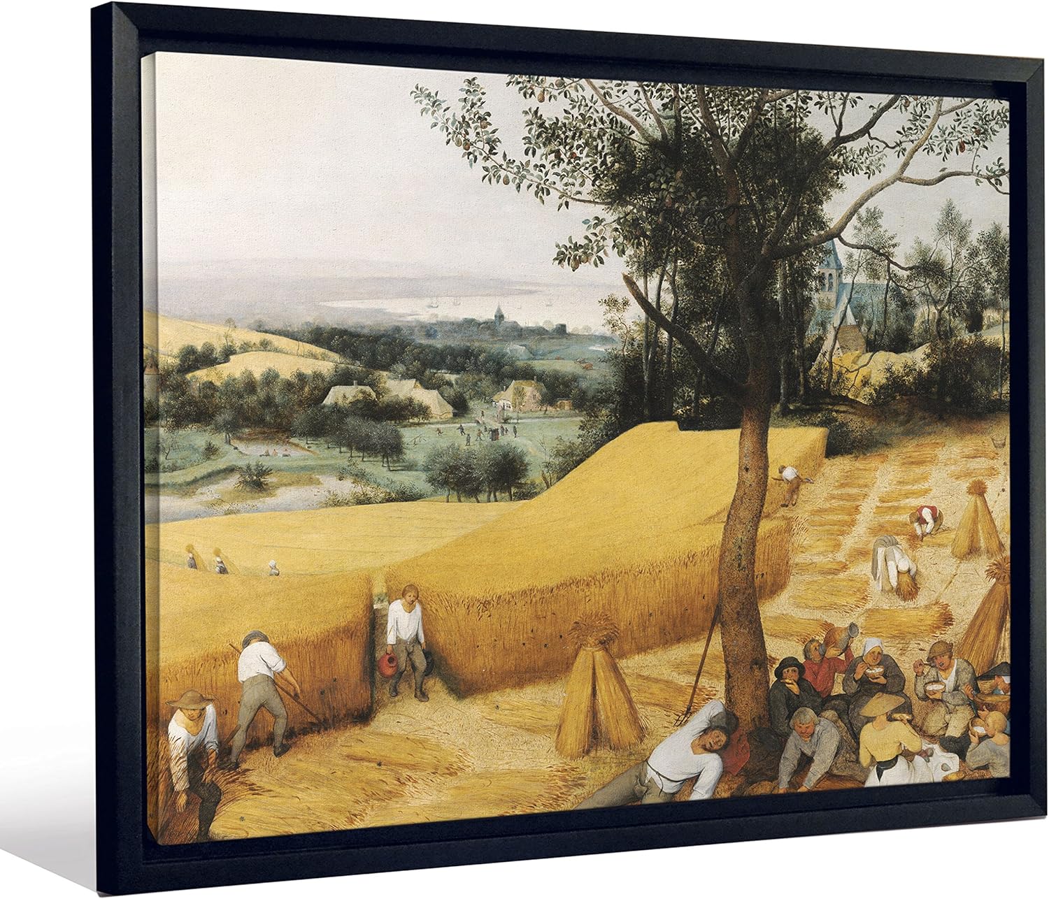 Amazon Com Jp London Flcnv2250 Feature Wall Art 2 Inch Thick Heavyweight Framed Stretched Canvas Wall Art Mural Bruegel Mural The Harvesters Painting At 50 Inch Wide By 38 Inch High Home Improvement