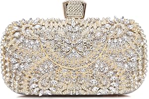 SUNSPOT Evening Clutch Bags Purse Handbag for Women Wedding Prom Party (Sliver)