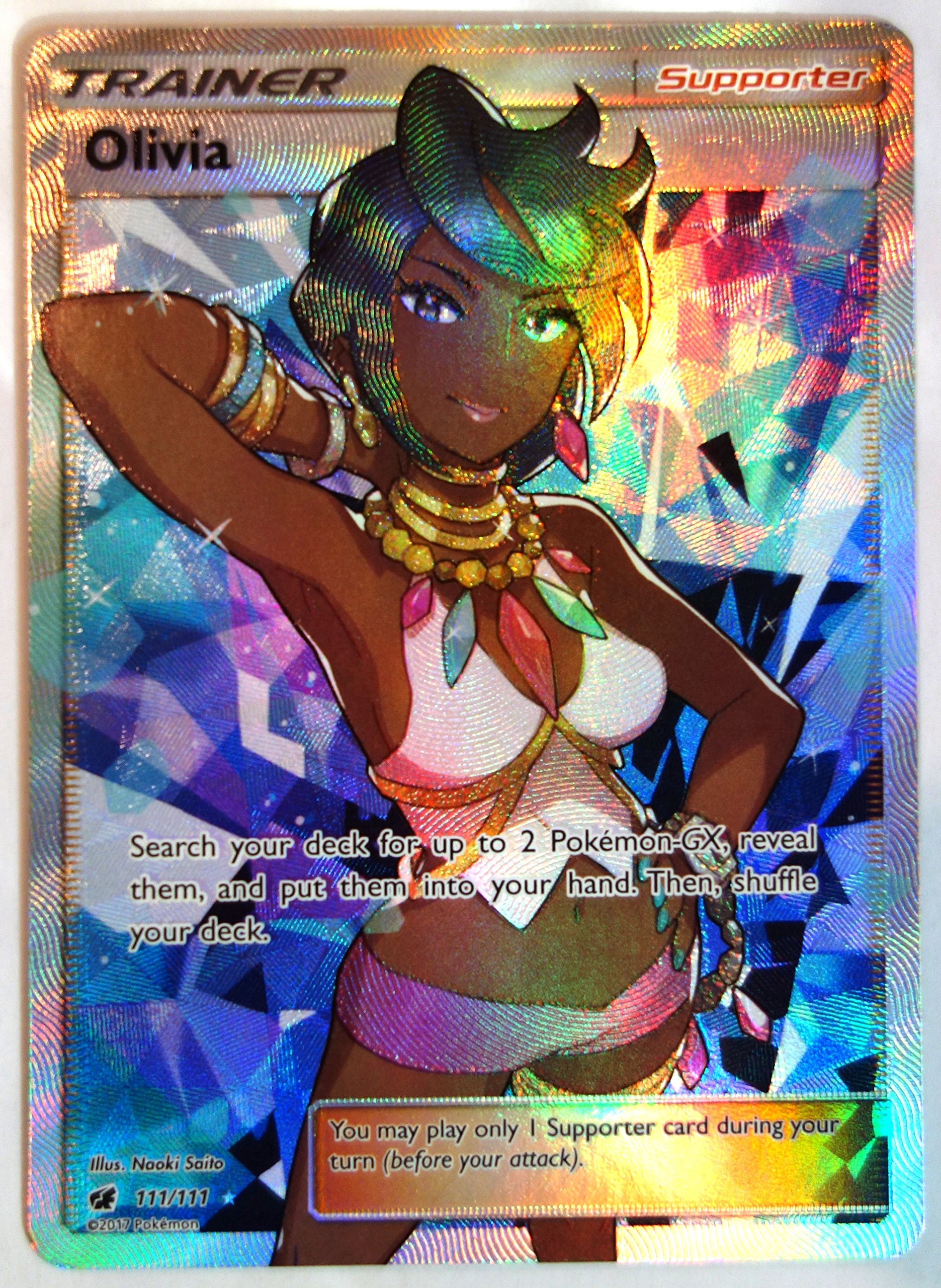 Pokemon Crimson Invasion Olivia 111 111 Full Art New Mint | Desertcart Fiji