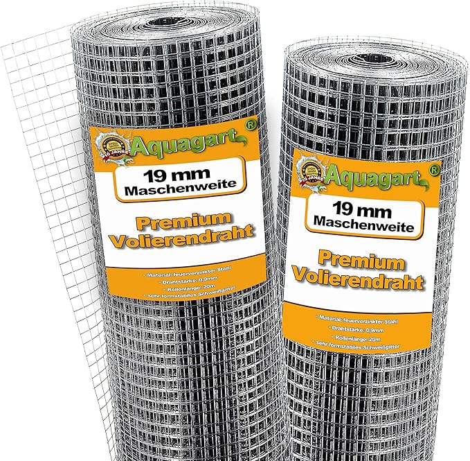 HIYOUGO Maschendraht 7x7 Verzinkt - Vielseitiger Drahtzaun Für Garten & Tiere