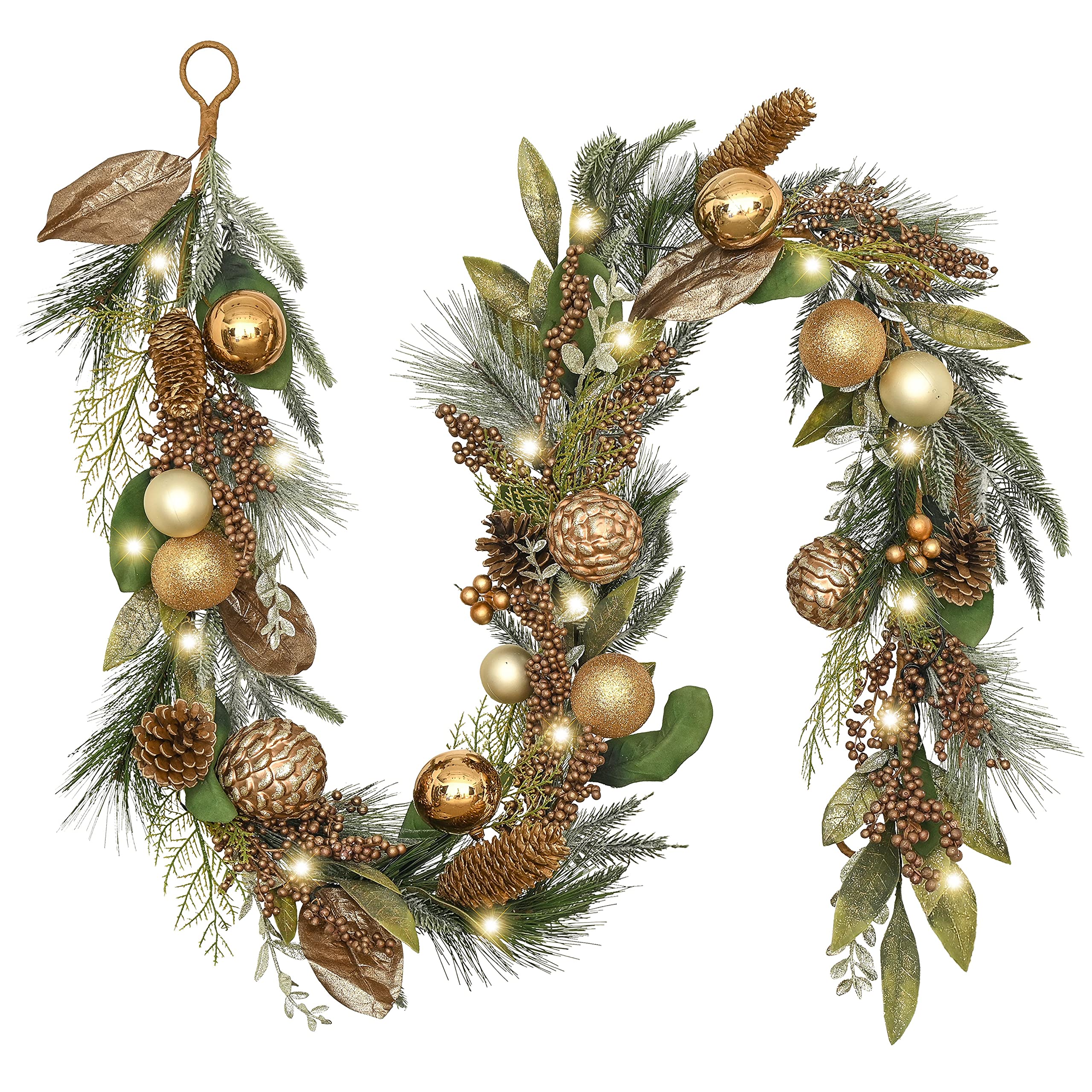 courtly noel illuminated garland main image 0