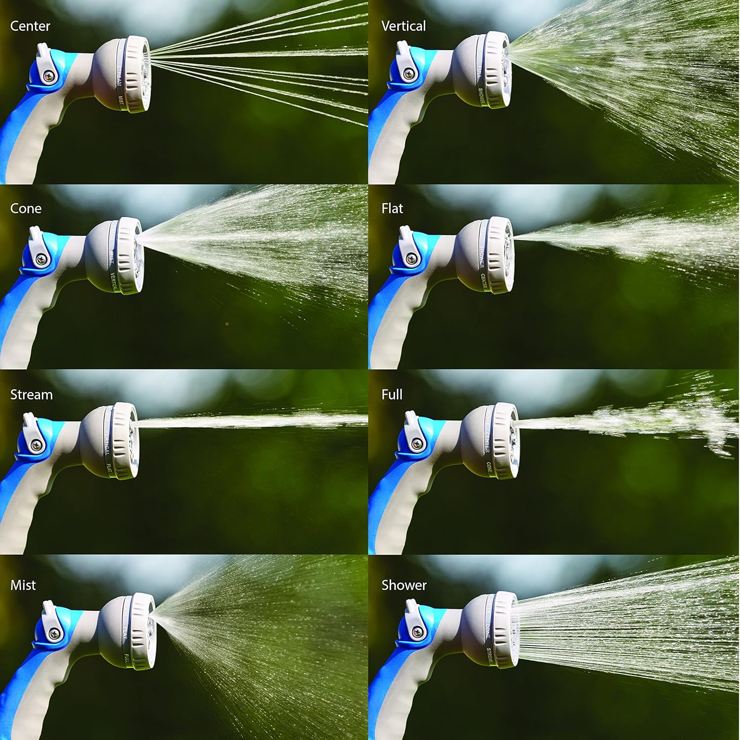 VIKING High Pressure Hose Nozzle Heavy Duty with Thumb Controlled Adjustable Spray Patterns for Garden Watering, Car Washing: Automotive