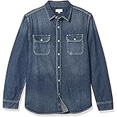 AG Adriano Goldschmied Mens The Benning Utility Denim Long Sleeve Shirt