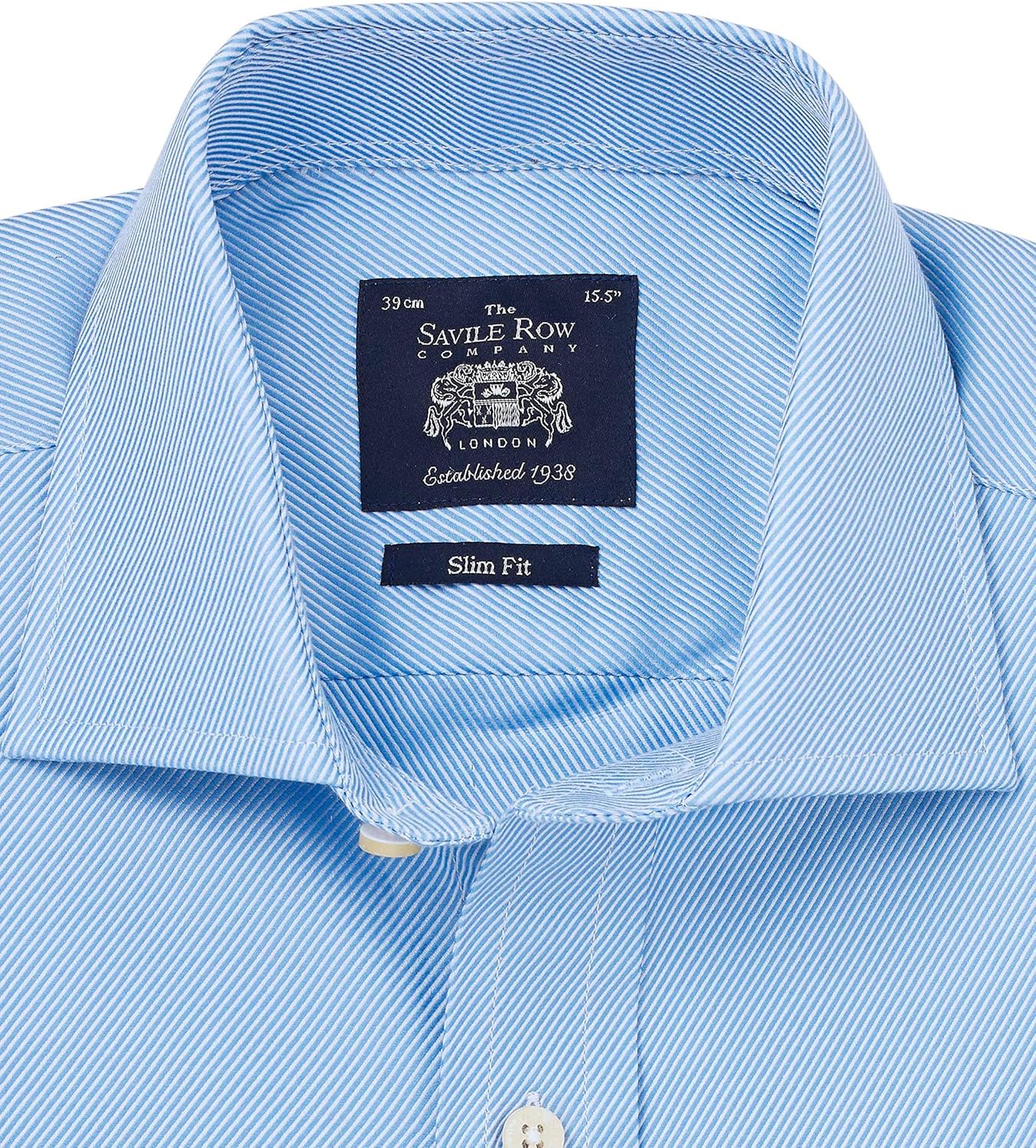 slim fit cutaway collar shirt