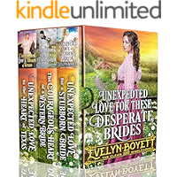 Unexpected Love For These Desperate Brides: A Clean Western Historical Book Collection book cover