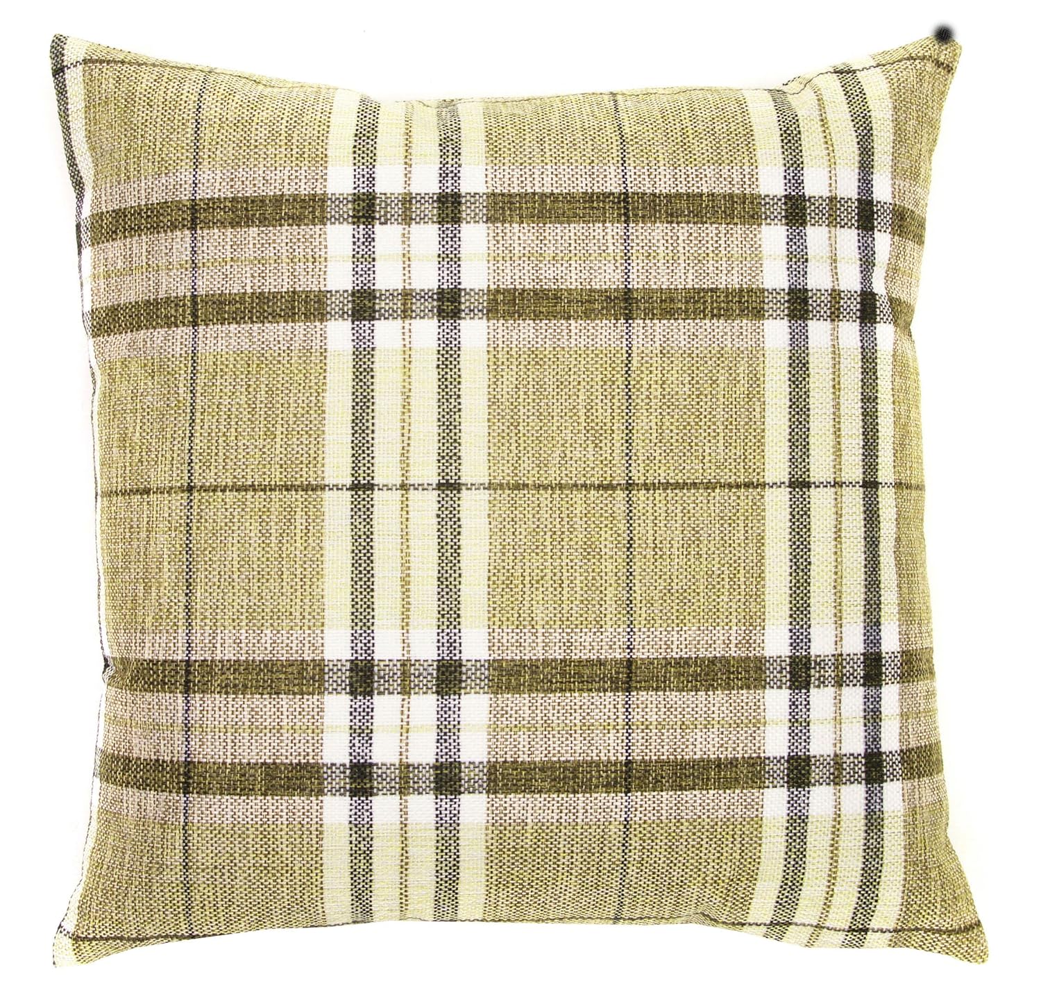 Cream & Brown Tartan Check Cushion Cover Regular 18 inch (45 cm) or