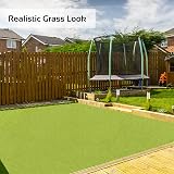 GardenKraft 4m x 1m Artificial Grass Roll 15mm Pile UV Guard view 4