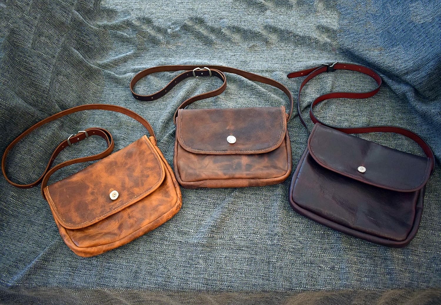 handmade leather saddlebags