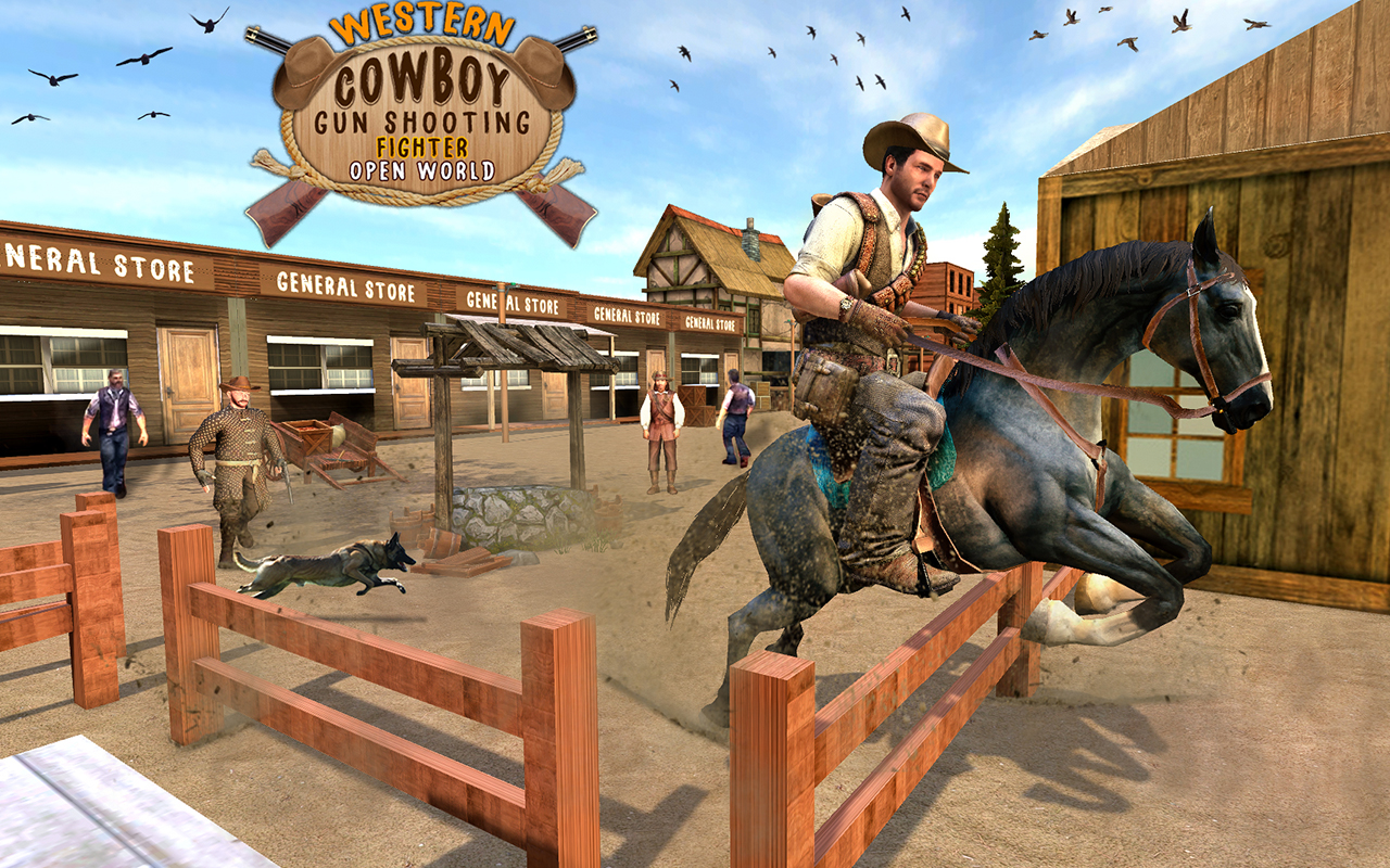 Western Cowboy Gun Shooting Fighter Open World