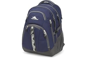 High Sierra Access 2.0 Laptop Backpack, True Navy/Mercury, One Size Dark Blue